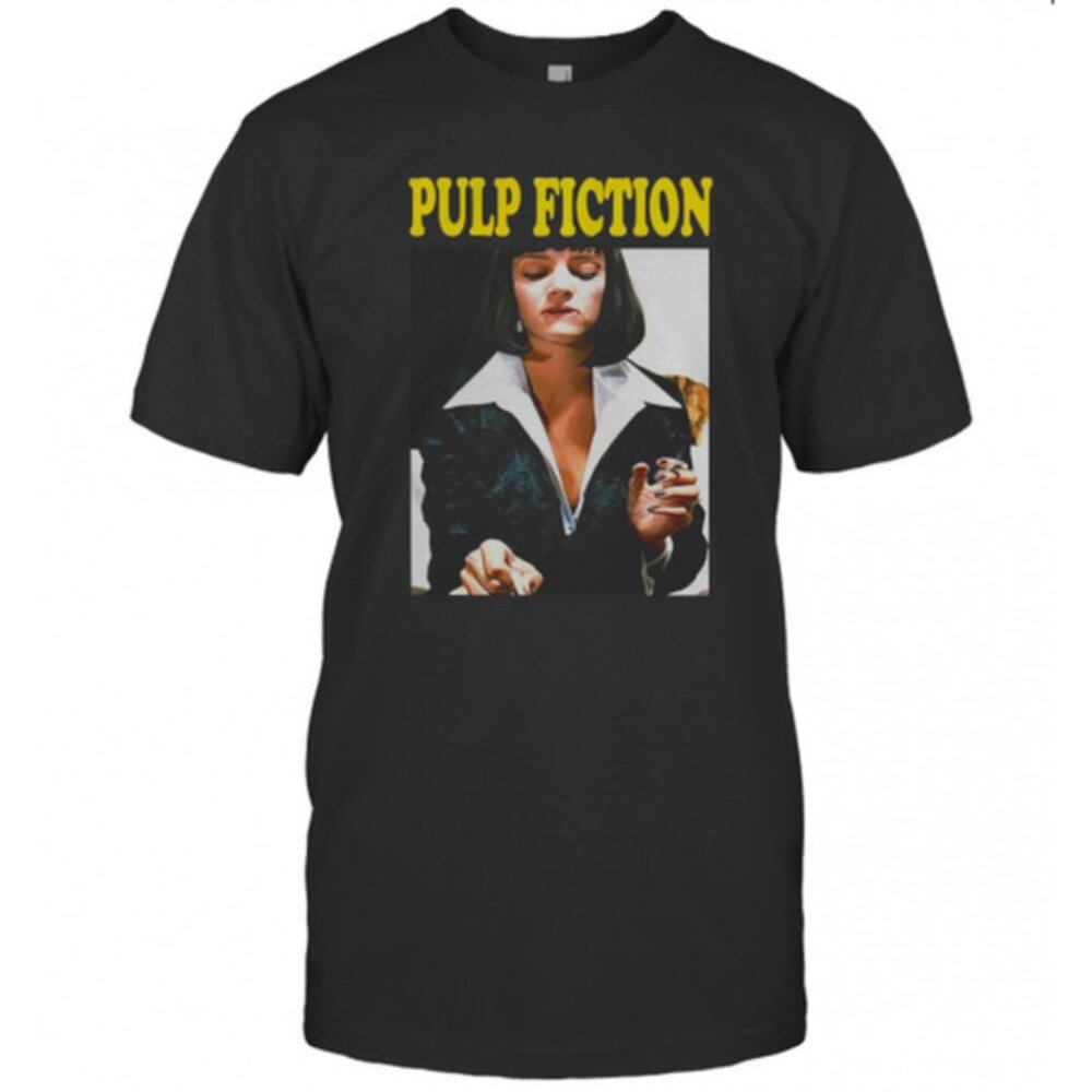 Pulp Fiction Uma Thurman Poster Official Tarantino Black Mens T-Shirt